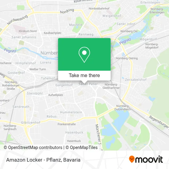 Amazon Locker - Pflanz map