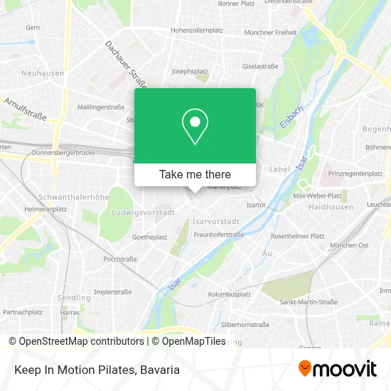 Keep In Motion Pilates map