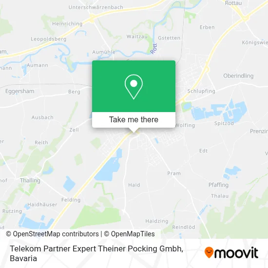 Telekom Partner Expert Theiner Pocking Gmbh map