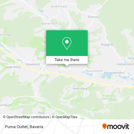 Puma Outlet map