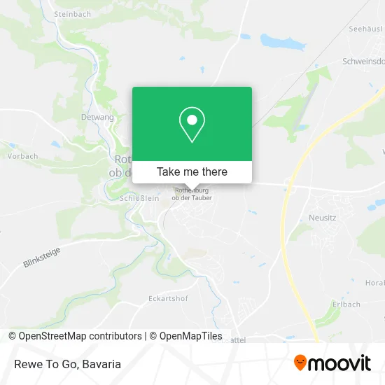 Rewe To Go map