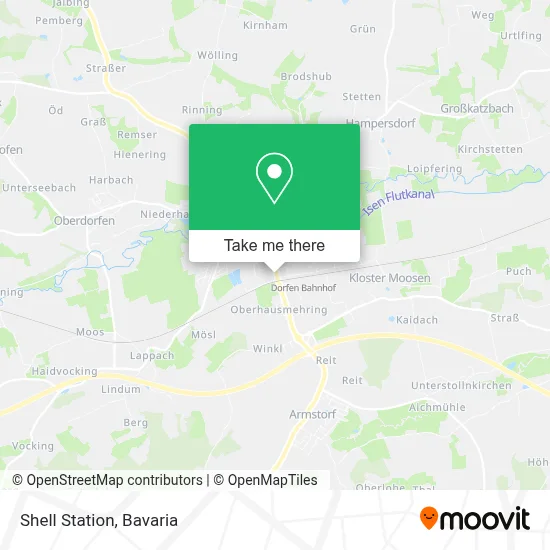 Shell Station map