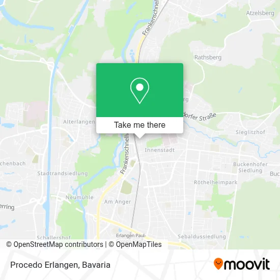 Procedo Erlangen map