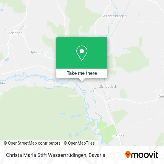 Christa Maria Stift Wassertrüdingen map