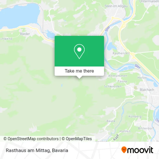 Rasthaus am Mittag map