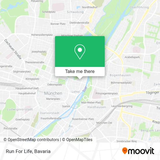 Run For Life map