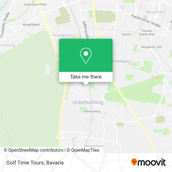 Golf Time Tours map