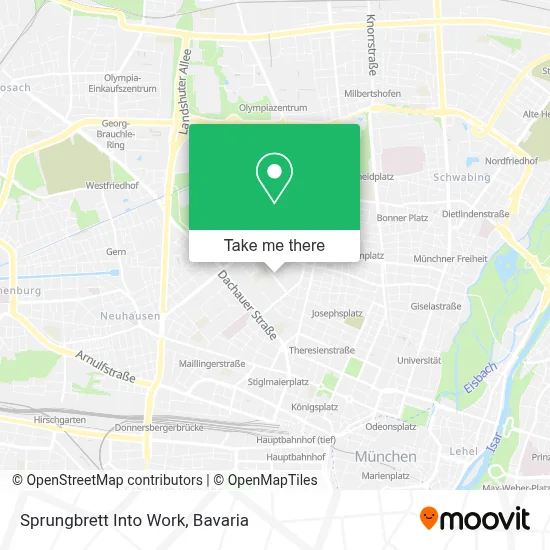 Sprungbrett Into Work map