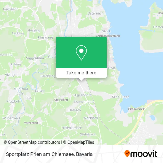 Sportplatz Prien am Chiemsee map