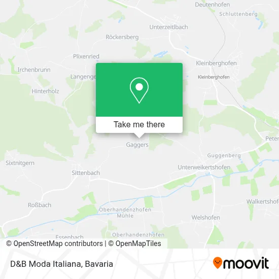 D&B Moda Italiana map