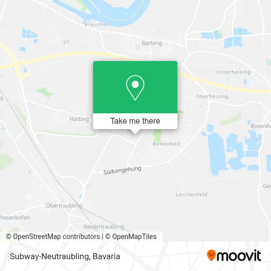 Subway-Neutraubling map