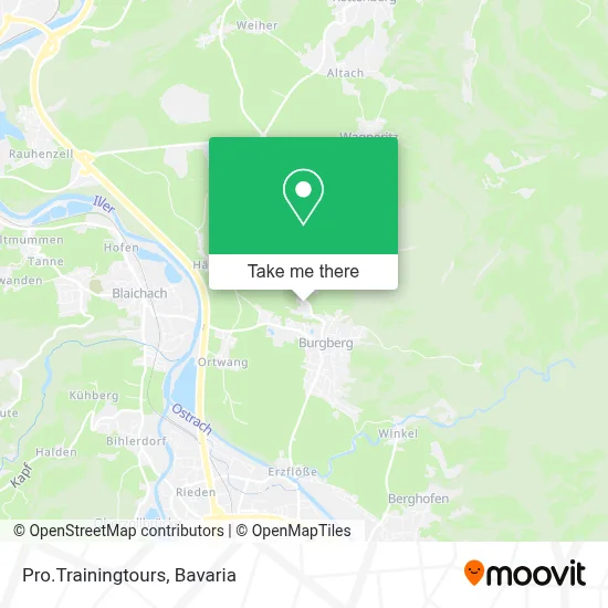 Pro.Trainingtours map