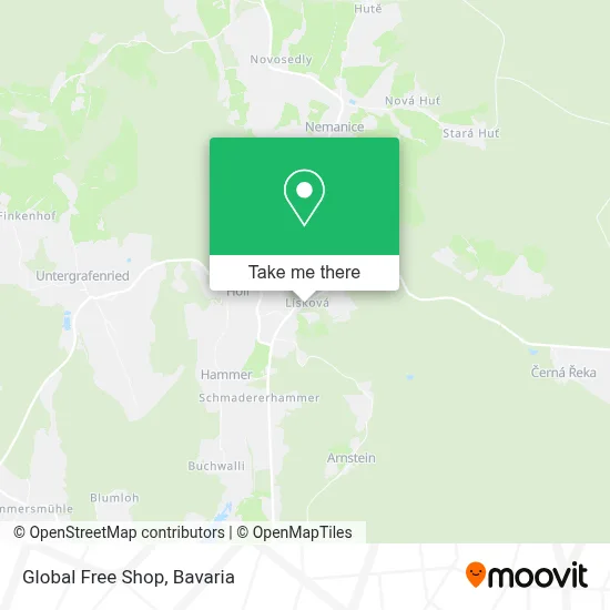 Global Free Shop map