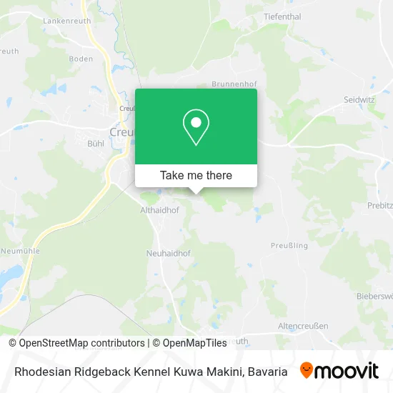 Rhodesian Ridgeback Kennel Kuwa Makini map