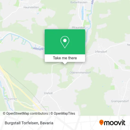 Burgstall Torfelsen map