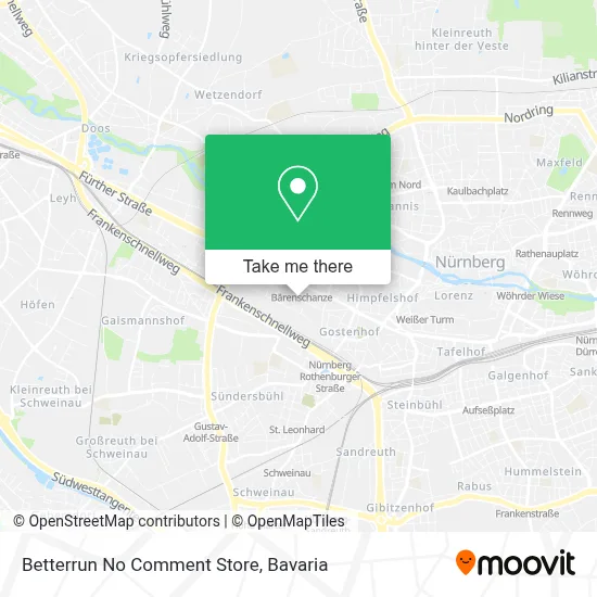 Betterrun No Comment Store map