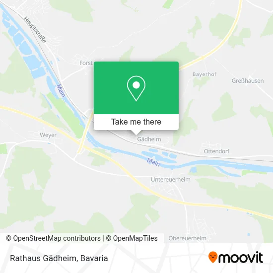 Rathaus Gädheim map