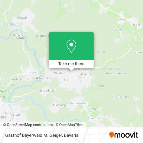 Gasthof Bayerwald M. Geiger map