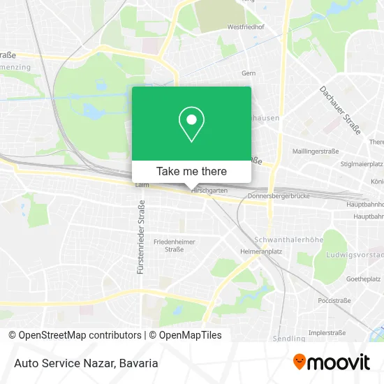 Auto Service Nazar map