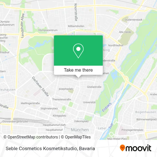 Seble Cosmetics Kosmetikstudio map