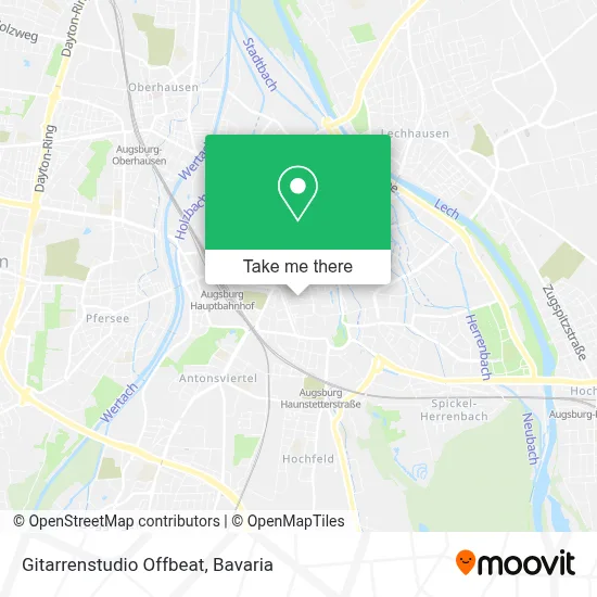 Gitarrenstudio Offbeat map