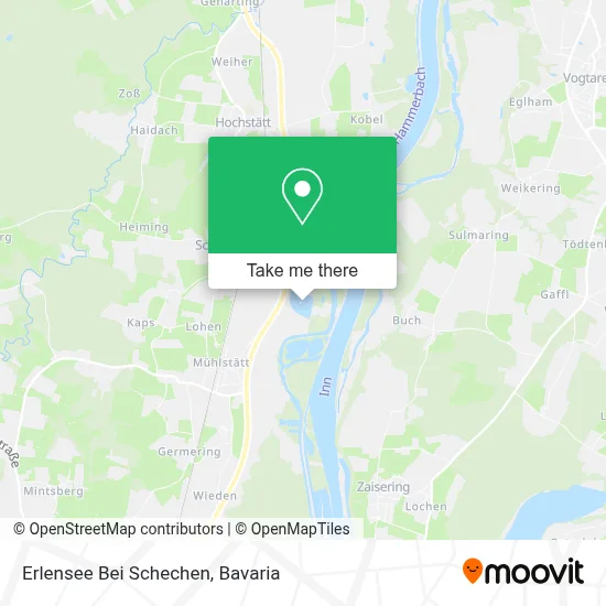 Erlensee Bei Schechen map