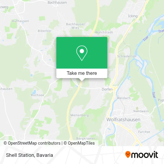 Shell Station map