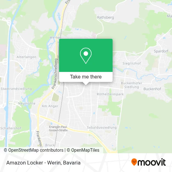 Amazon Locker - Werin map