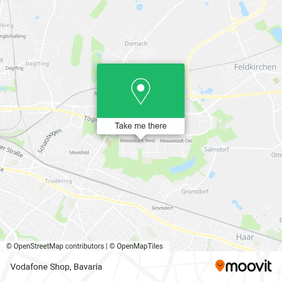 Vodafone Shop map