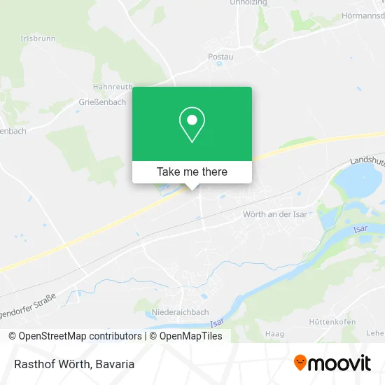 Rasthof Wörth map