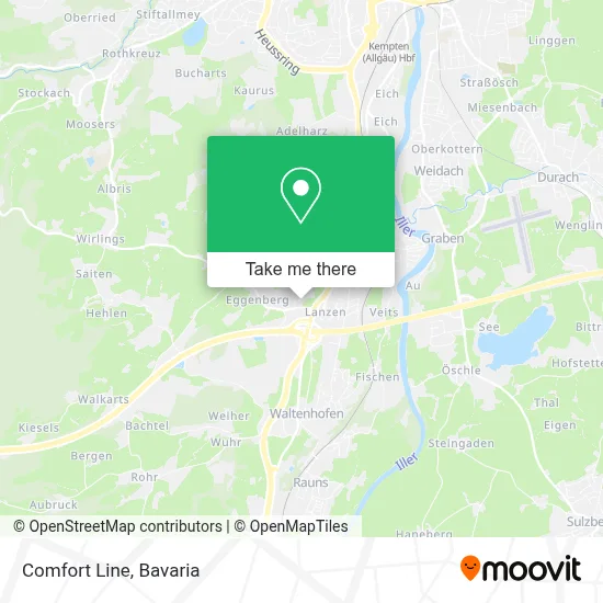 Comfort Line map