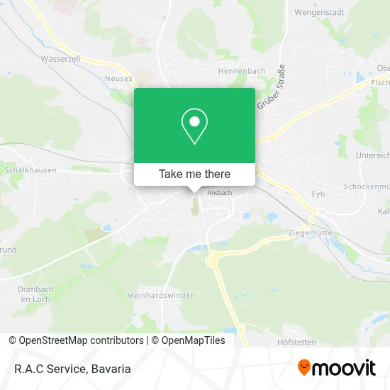 R.A.C Service map
