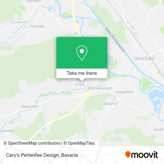 Cary's Perlenfee Design map
