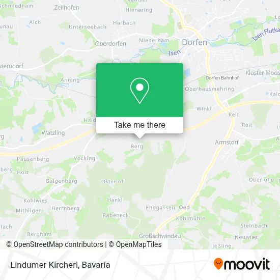 Lindumer Kircherl map