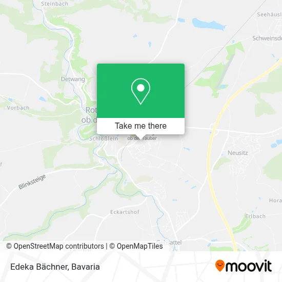Edeka Bächner map