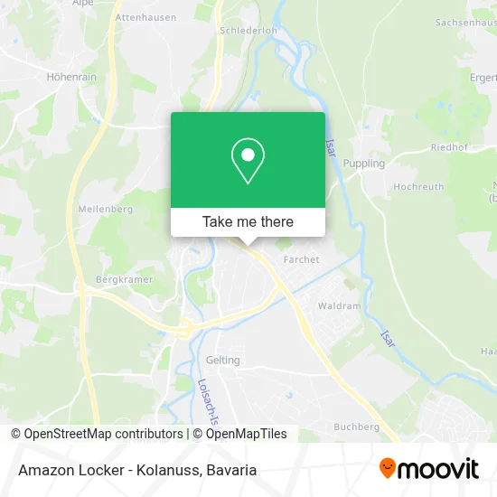 Amazon Locker - Kolanuss map