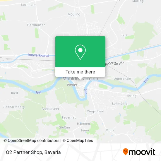 O2 Partner Shop map