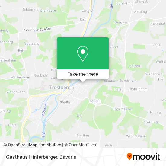 Gasthaus Hinterberger map