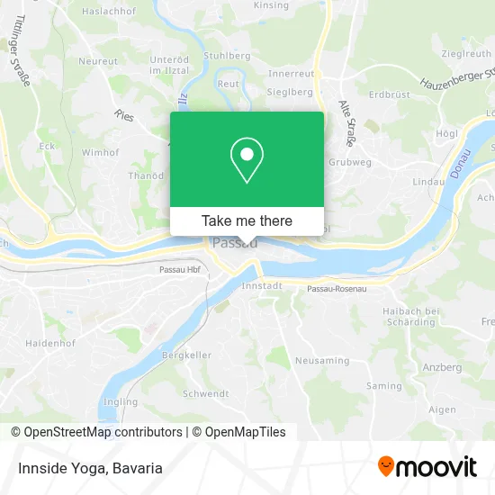 Innside Yoga map