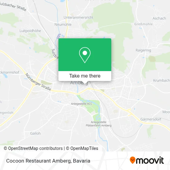 Cocoon Restaurant Amberg map
