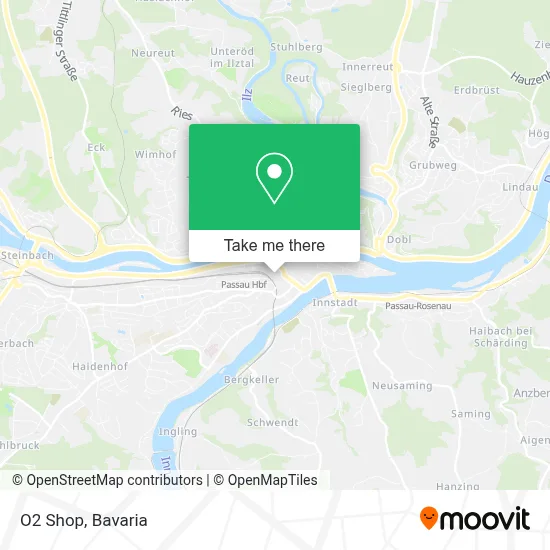 O2 Shop map