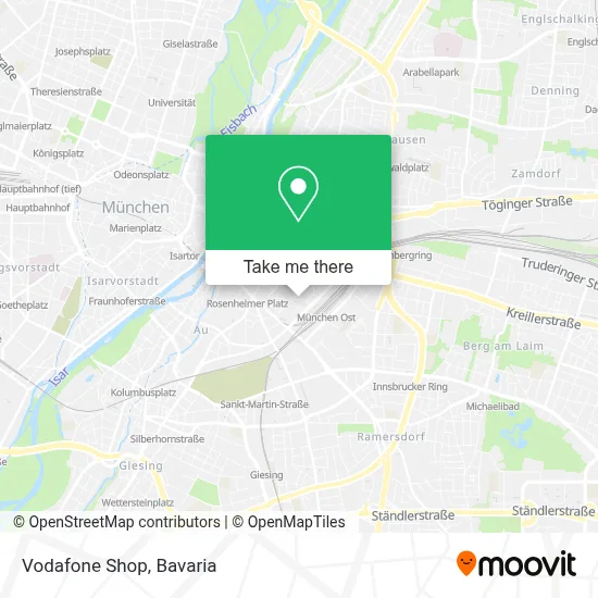 Vodafone Shop map