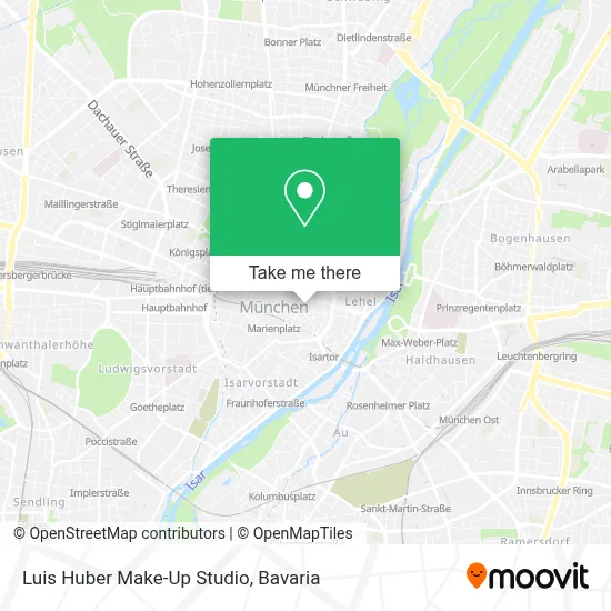 Luis Huber Make-Up Studio map