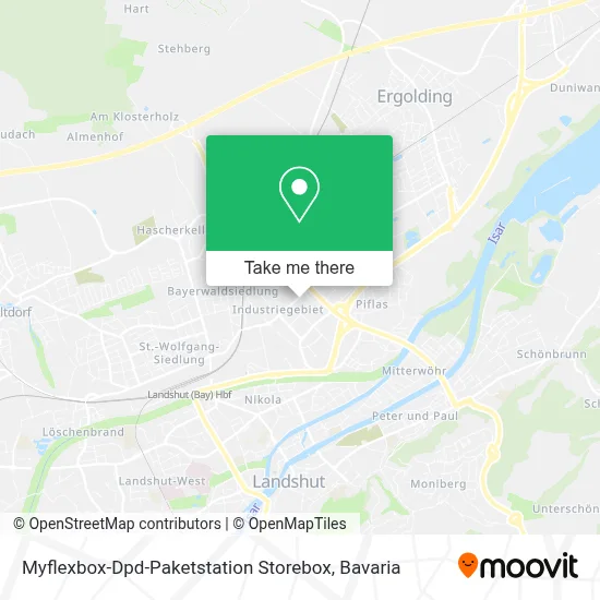 Myflexbox-Dpd-Paketstation Storebox map