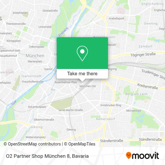 O2 Partner Shop München 8 map
