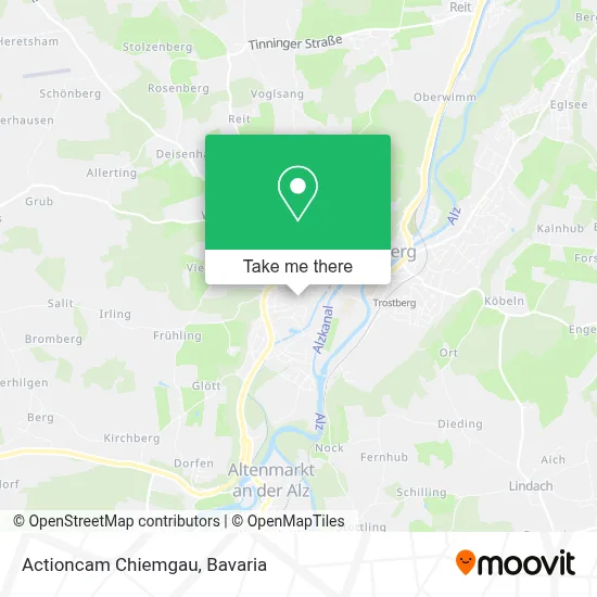 Actioncam Chiemgau map