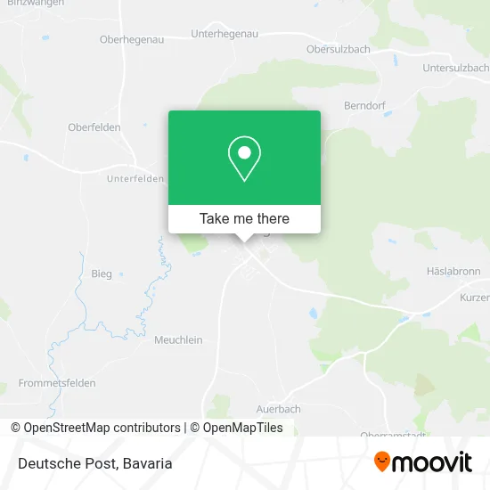 Deutsche Post map