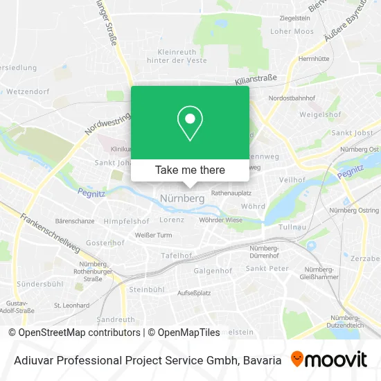 Adiuvar Professional Project Service Gmbh map