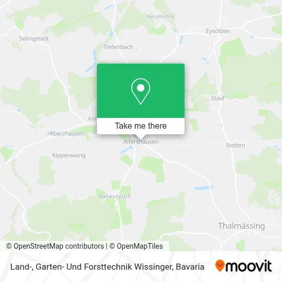 Land-, Garten- Und Forsttechnik Wissinger map