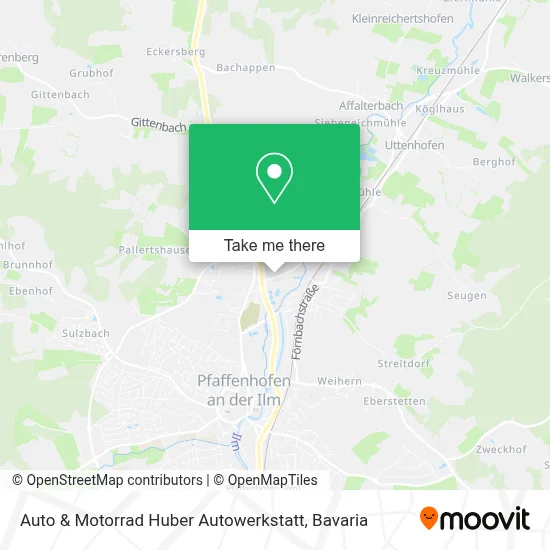 Auto & Motorrad Huber Autowerkstatt map